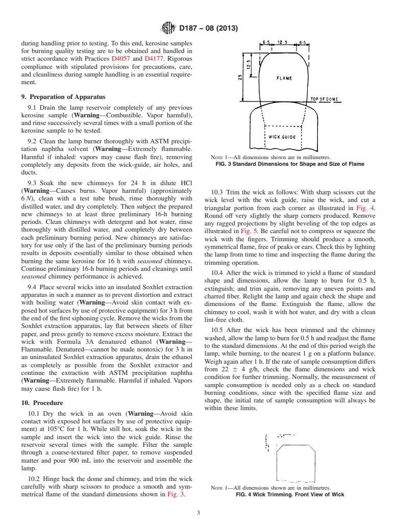 ASTM D187-08(2013) - Standard Test Method for  Burning Quality of Kerosine