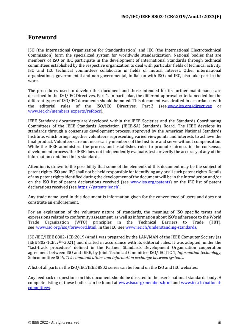 ISO/IEC/IEEE 8802-1CB:2019/Amd 1:2023 - Information technology — Telecommunications and information exchange between systems — Local and metropolitan area networks — Specific requirements — Part 1CB: Frame replication and elimination for reliability — Amendment 1: Information model, YANG data model, and management information base module
Released:2/8/2023