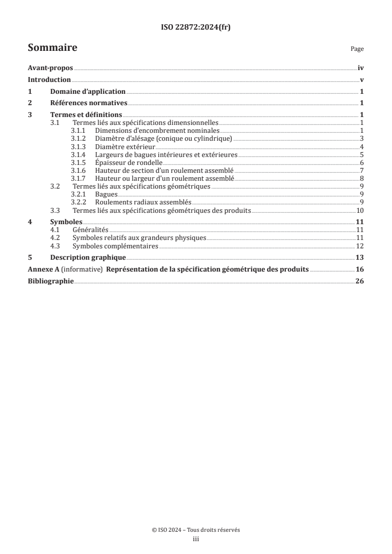 ISO 22872:2024 - Roulements — Spécification géométrique des produits (GPS) — Vocabulaire et représentation des symboles
Released:11/27/2024