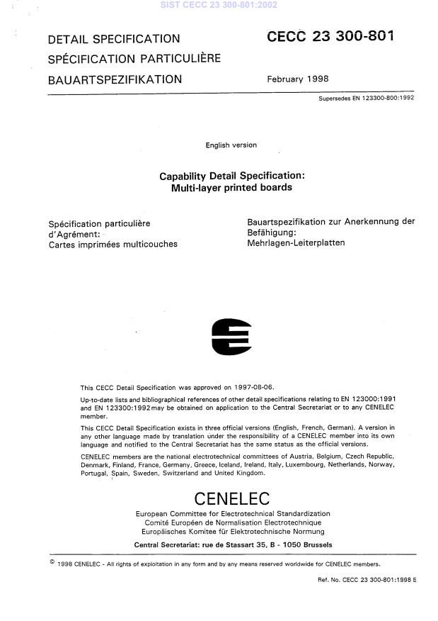 CECC 23 300-801:2002