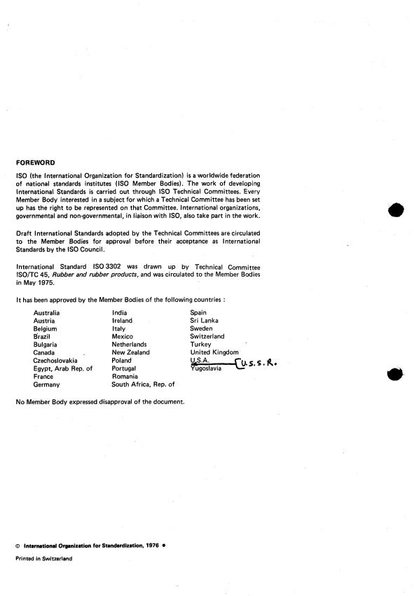 ISO 3302:1976 ISO 3302:1976 - Rubber -- Dimensional tolerances of solid moulded and extruded products - Page 2 preview