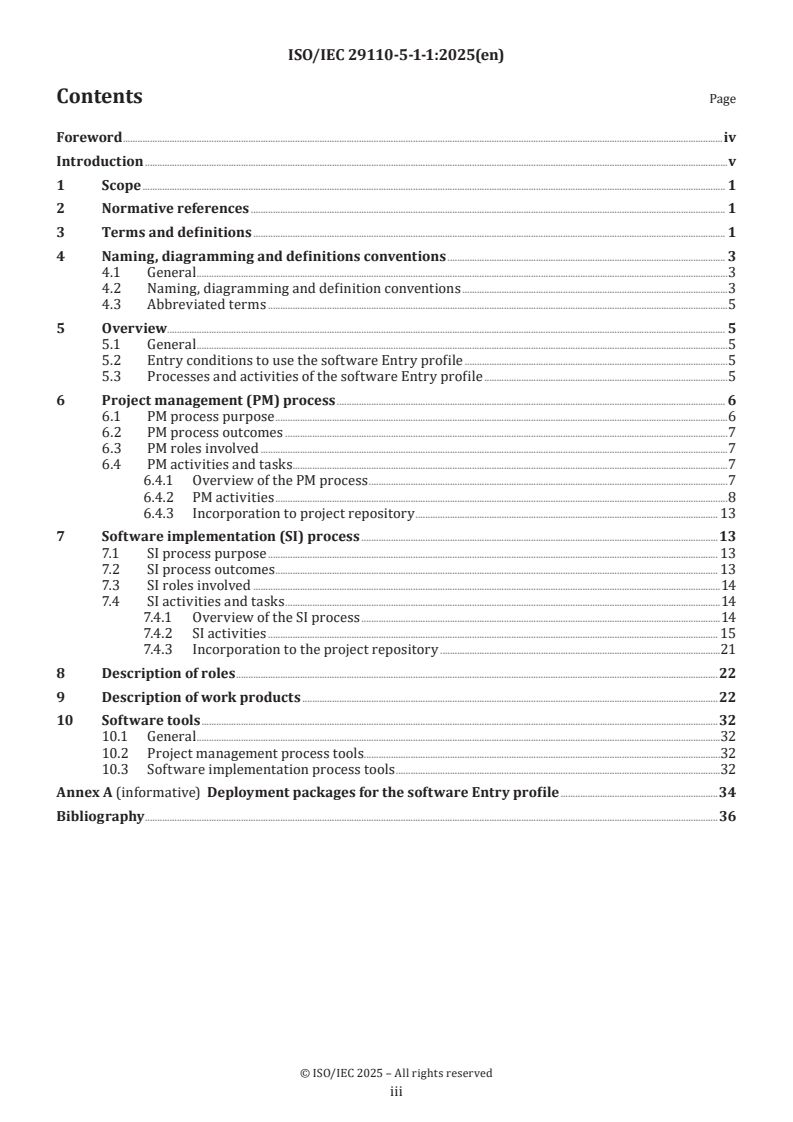 ISO/IEC 29110-5-1-1:2025 - Systems and software engineering — Life cycle profiles for very small entities (VSEs) — Part 5-1-1: Software engineering guidelines for the generic Entry profile
Released:18. 02. 2025