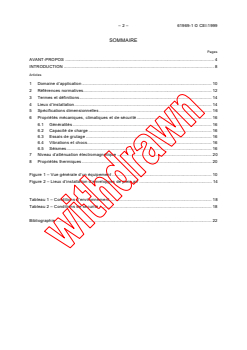 IEC 61969-1:1999 IEC 61969-1:1999 - Mechanical structures for electronic equipment - Outdoor enclosures - Part 1: Design guidelines
Released:12/22/1999
Isbn:2831851165 - Page 4 preview