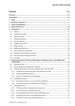 ISO/IEC 23008-2:2023 ISO/IEC 23008-2:2023 - Information technology — High efficiency coding and media delivery in heterogeneous environments — Part 2: High efficiency video coding
Released:31. 10. 2023 - Page 3 preview