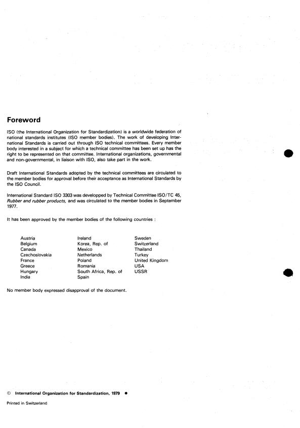 ISO 3303:1979 ISO 3303:1979 - Rubber- or plastics-coated fabrics -- Determination of bursting strength - Page 2 preview