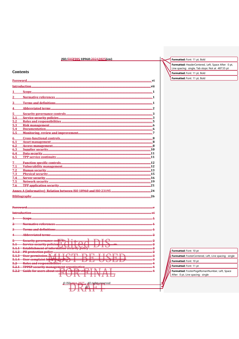 REDLINE ISO/FDIS 18960 - Security controls and implementation for third party payment service providers - Guidance and requirements
Released:5. 05. 2025