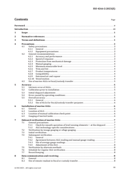 ISO 4266-2:2023 - Petroleum and liquid petroleum products — Measurement of level and temperature in storage tanks by automatic methods — Part 2: Measurement of level in marine vessels
Released:30. 11. 2023 - Page 3 preview