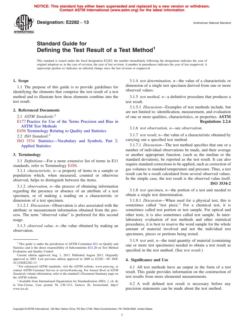 ASTM E2282-13 - Standard Guide for  Defining the Test Result of a Test Method