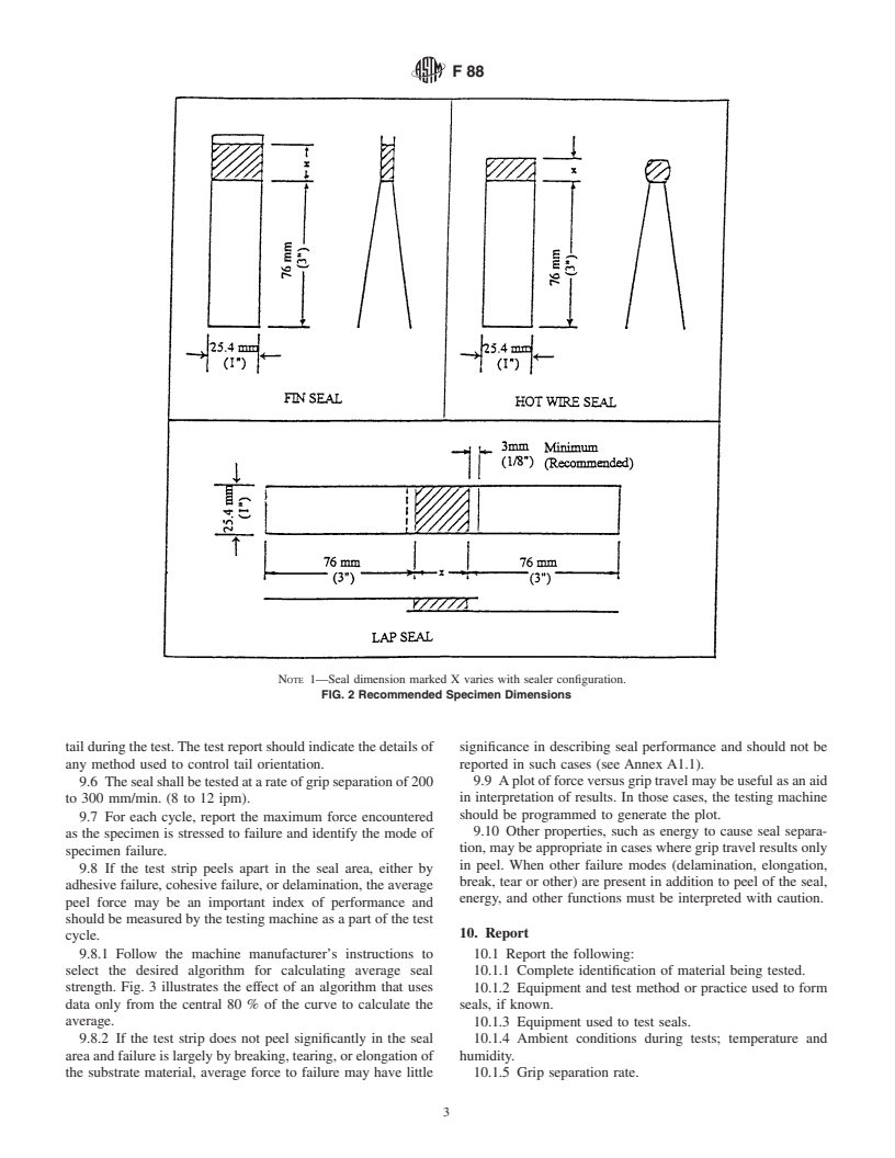 ASTM F88-00 - Standard Test Method for Seal Strength of Flexible Barrier Materials