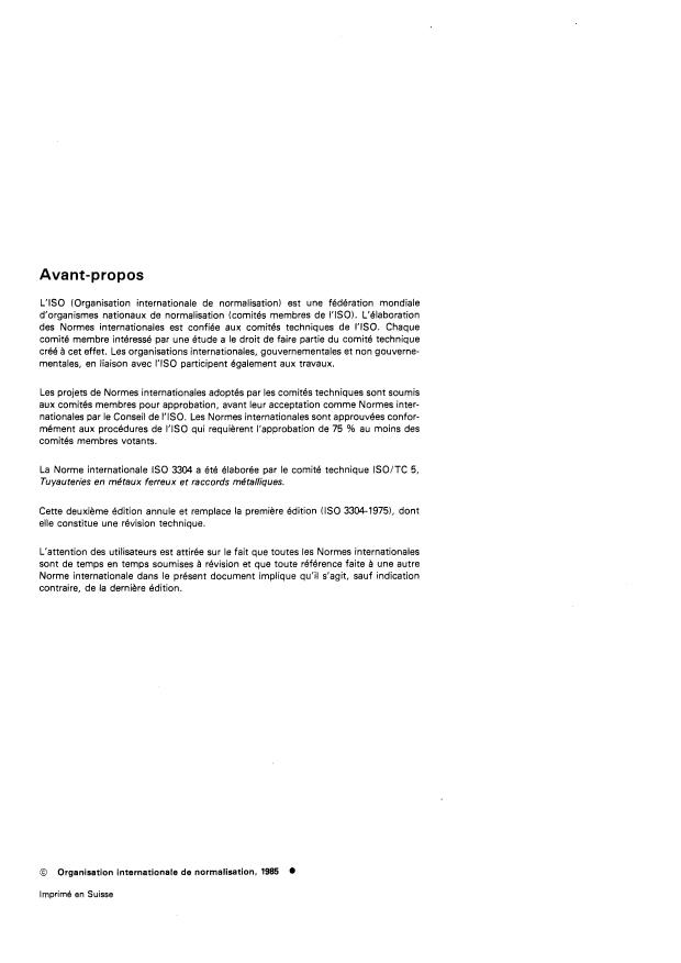 ISO 3304:1985 ISO 3304:1985 - Tubes de précision en acier, sans soudure, a extrémités lisses -- Conditions techniques de livraison - Page 2 preview