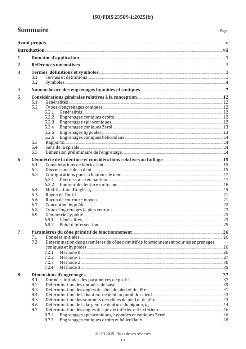 ISO/FDIS 23509-1 - Géométrie des engrenages coniques et hypoïdes — Partie 1: Méthodes de base
Released:14. 04. 2025