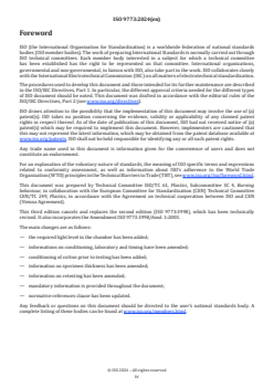 ISO 9773:2024 - Plastics — Determination of burning behaviour of thin flexible vertical specimens in contact with a small flame ignition source
Released:13. 09. 2024 - Page 4 preview