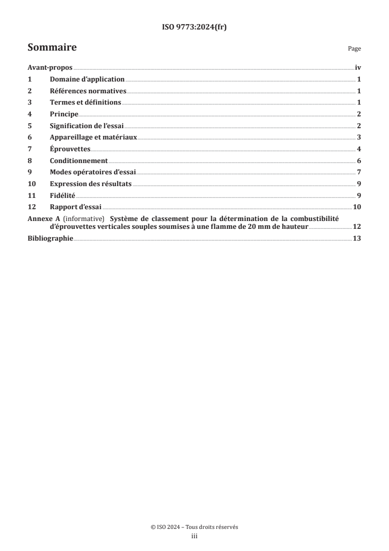 ISO 9773:2024 - Plastiques — Détermination du comportement au feu d'éprouvettes minces verticales souples au contact d'une petite flamme comme source d'allumage
Released:10/4/2024