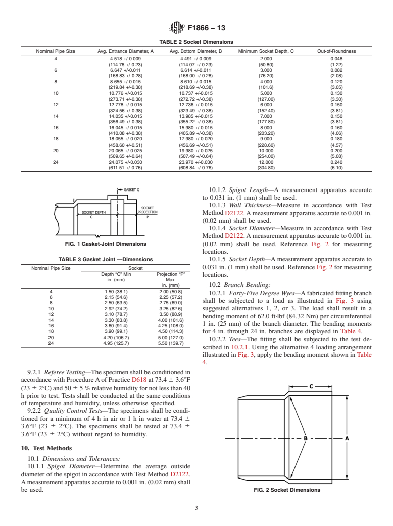 ASTM F1866-13 - Standard Specification for  Poly (Vinyl Chloride) (PVC) Plastic Schedule 40 Drainage and   DWV Fabricated Fittings