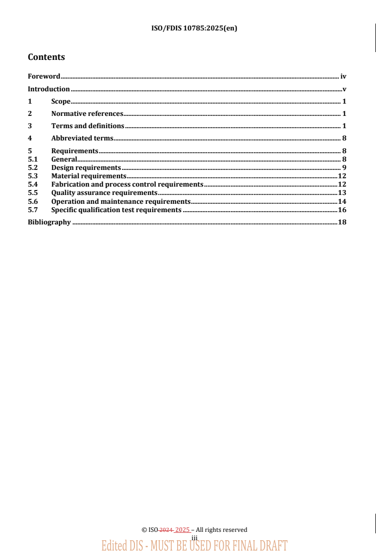REDLINE ISO/FDIS 10785 - Space systems — Bellows — Design and operation
Released:2. 05. 2025