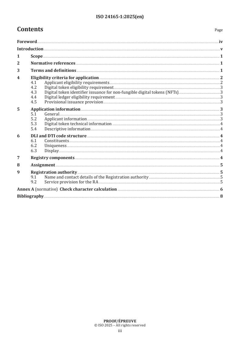 ISO/PRF 24165-1 - Digital token identifier (DTI) — Registration, assignment and structure — Part 1: Method for registration and assignment
Released:6. 02. 2025