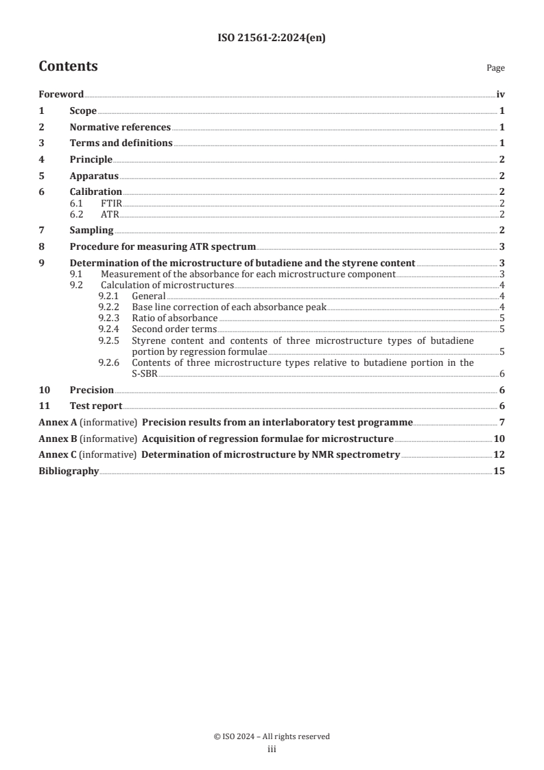 ISO 21561-2:2024 - Styrene-butadiene rubber (SBR) — Determination of the microstructure of solution-polymerized SBR — Part 2: Fourier transform infrared spectrometry (FTIR) with attenuated total reflection (ATR) method
Released:15. 08. 2024