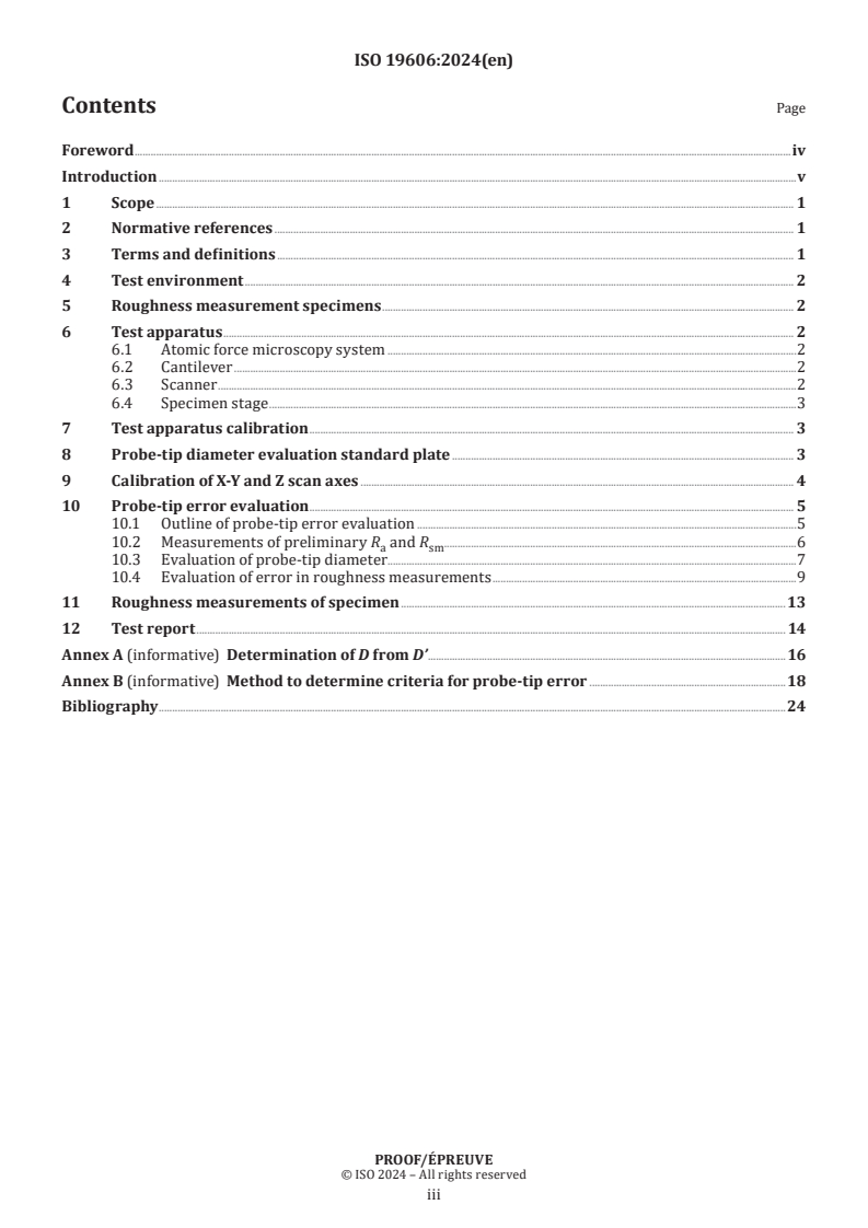 ISO/PRF 19606 - Fine ceramics (advanced ceramics, advanced technical ceramics) — Test method for surface roughness of fine ceramic films by atomic force microscopy
Released:10. 09. 2024