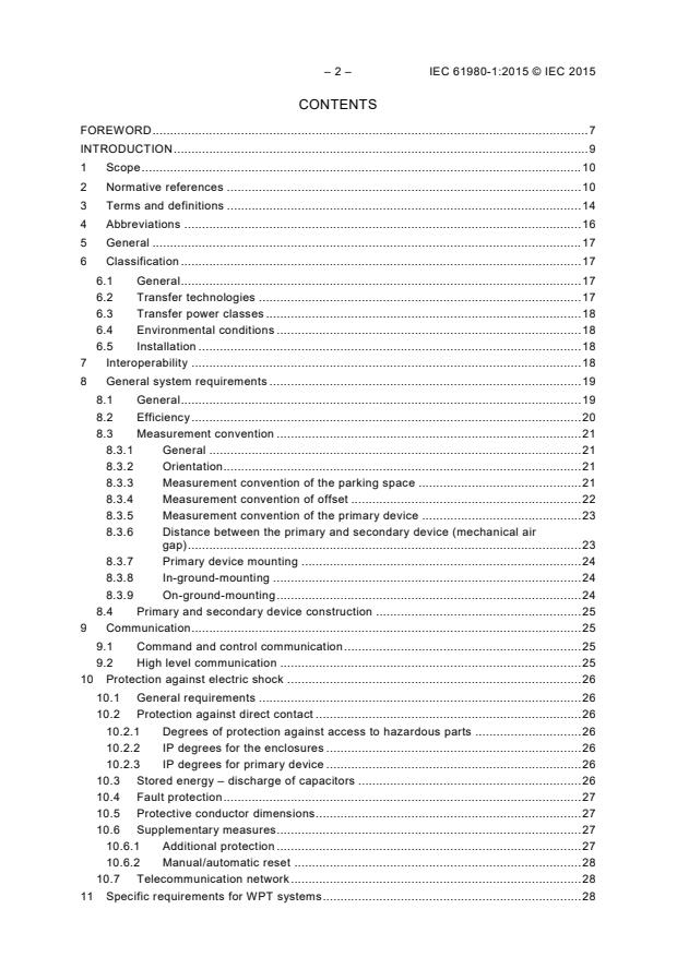 IEC 61980-1:2015 IEC 61980-1:2015 - Electric vehicle wireless power transfer (WPT) systems - Part 1: General requirements - Page 4 preview