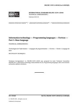 ISO/IEC 1539-1:2018/Cor 2:2023 - Information technology — Programming languages — Fortran — Part 1: Base language — Technical Corrigendum 2
Released:9. 03. 2023 - Page 1 preview