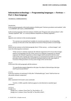 ISO/IEC 1539-1:2018/Cor 2:2023 - Information technology — Programming languages — Fortran — Part 1: Base language — Technical Corrigendum 2
Released:9. 03. 2023 - Page 3 preview