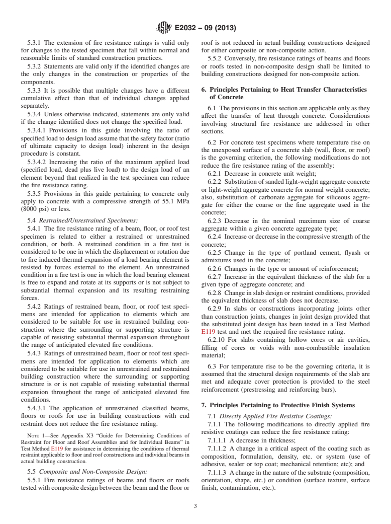 ASTM E2032-09(2013) - Standard Guide for  Extension of Data From Fire Resistance Tests Conducted in Accordance  with ASTM E&#8201;119