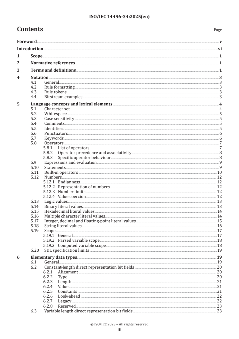 ISO/IEC 14496-34:2025 - Information technology — Coding of audio-visual objects — Part 34: Syntactic description language
Released:13. 05. 2025