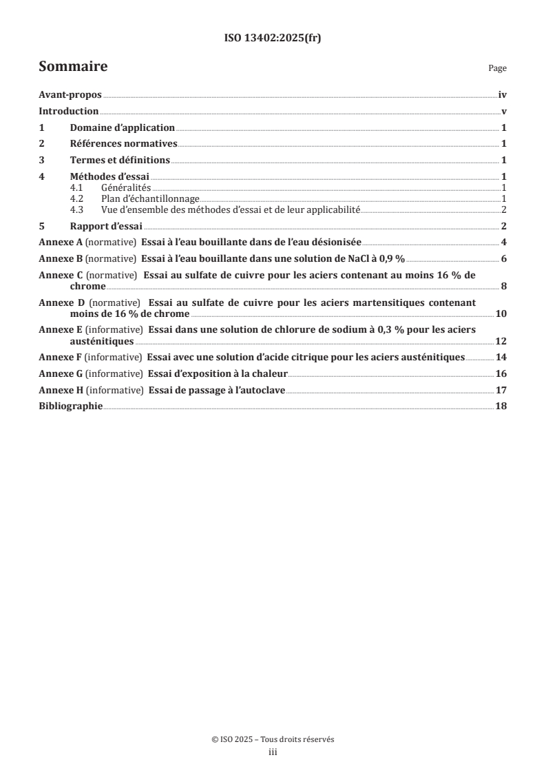 ISO 13402:2025 - Instruments chirurgicaux et dentaires à main — Détermination de la résistance au passage à l'autoclave, à la corrosion et à l'exposition à la chaleur
Released:7. 03. 2025