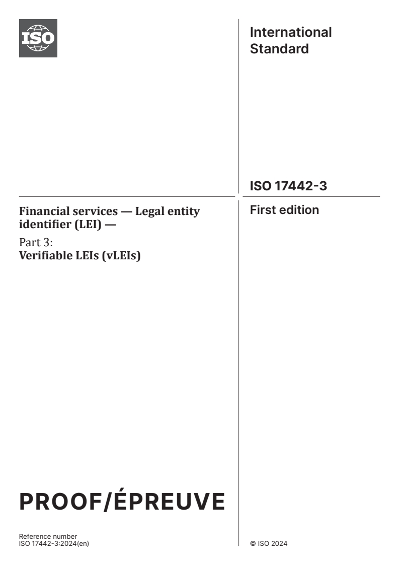 ISO 17442-3 - Financial services — Legal entity identifier (LEI) — Part ...