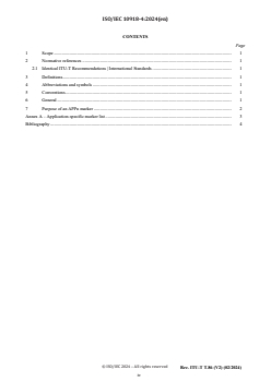 ISO/IEC 10918-4:2024 ISO/IEC 10918-4:2024 - Information technology — Digital compression and coding of continuous-tone still images — Part 4: APPn markers
Released:17. 05. 2024 - Page 4 preview
