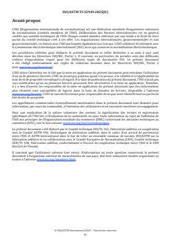 ISO/ASTM TS 52949:2025 ISO/ASTM TS 52949:2025 - Fabrication additive de métaux — Principes de qualification — Installation, fonctionnement et performances (IQ/OQ/PQ) des équipements PBF-EB
Released:10. 01. 2025 - Page 4 preview