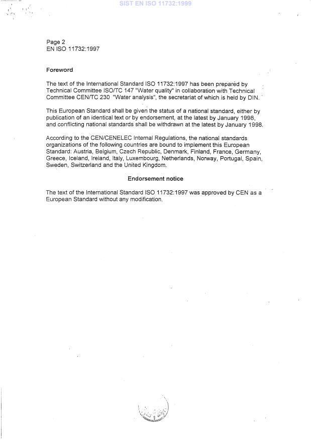 EN ISO 12236:1996 EN ISO 11732 1999 - Page 4 preview