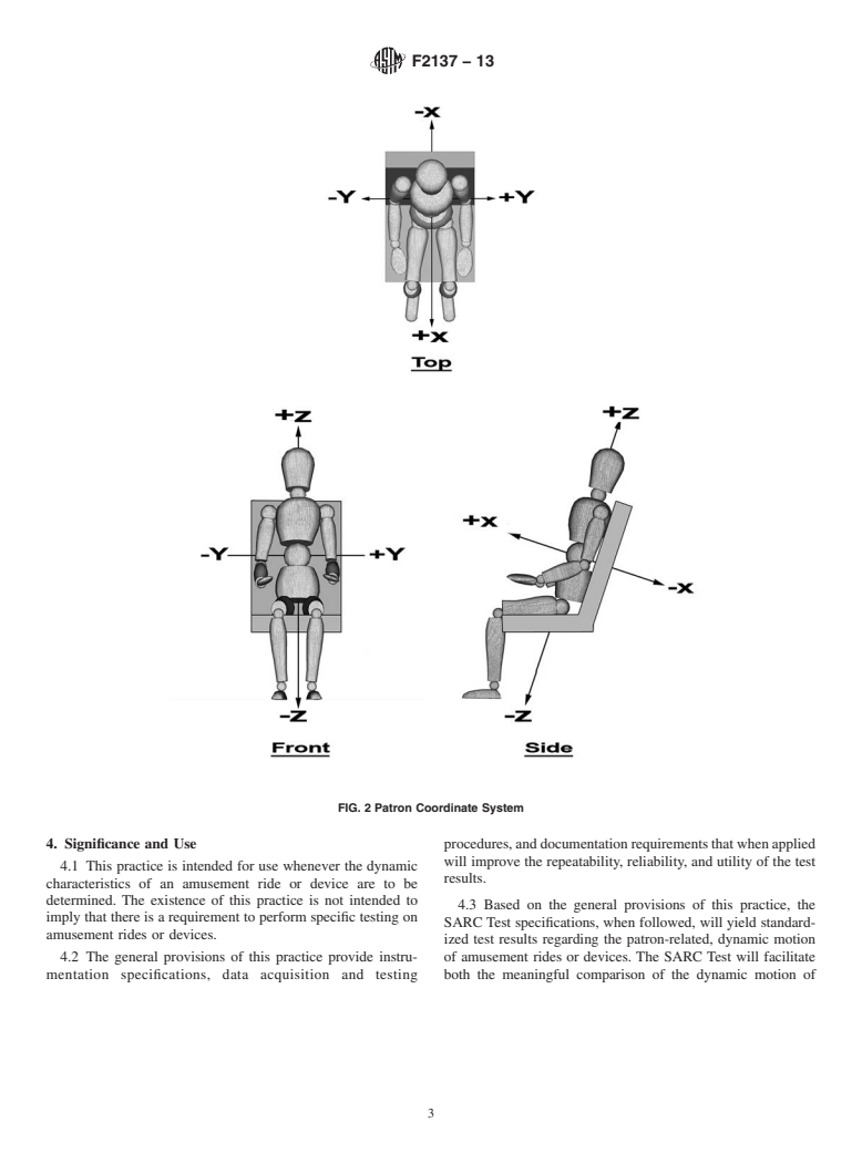 ASTM F2137-13 - Standard Practice for  Measuring the Dynamic Characteristics of Amusement Rides and  Devices