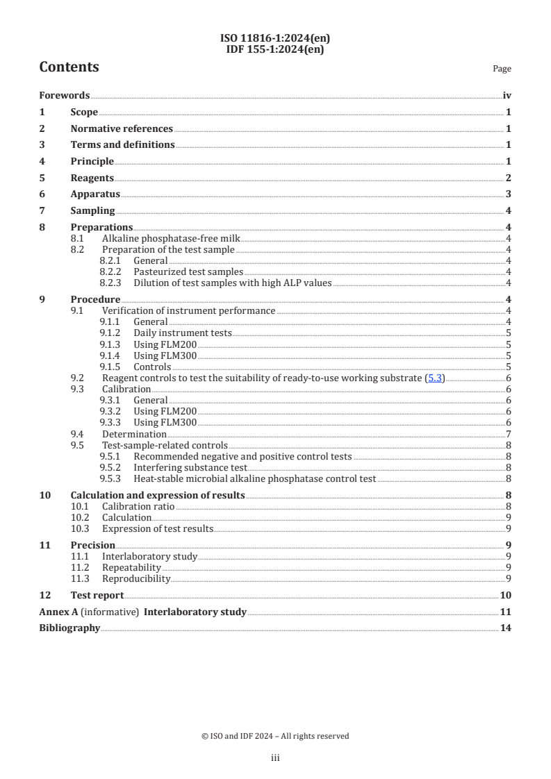 ISO 11816-1:2024 - Milk and milk products — Determination of alkaline phosphatase activity — Part 1: Fluorimetric method for milk and milk-based drinks
Released:12. 01. 2024