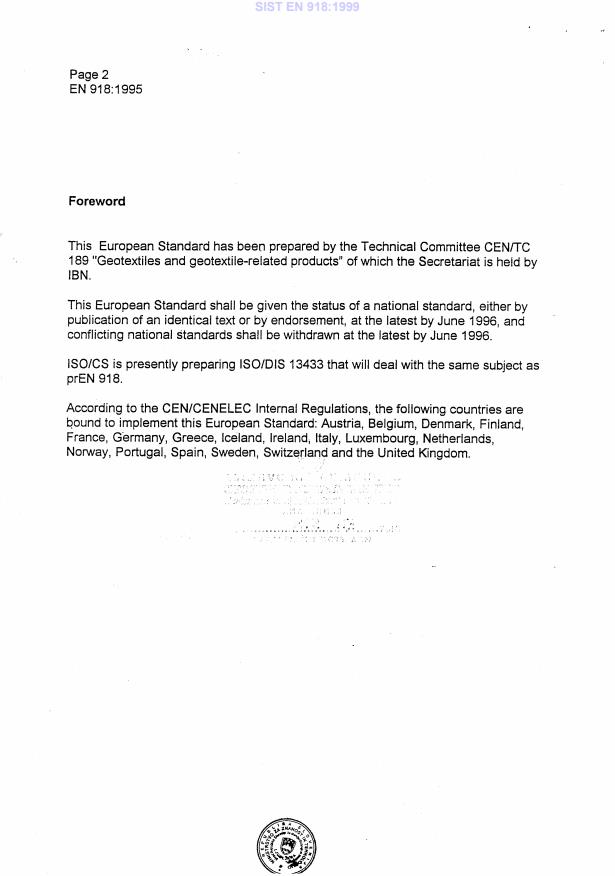 EN 918:1995 EN 918:1999 - Page 4 preview
