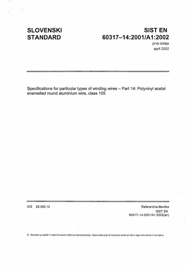 EN 60317-14:2001/A1:2002