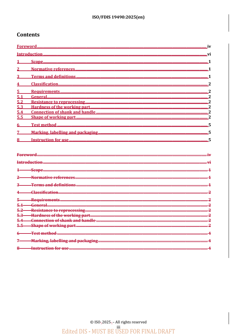 REDLINE ISO/FDIS 19490 - Dentistry — Sinus membrane elevator
Released:2. 04. 2025