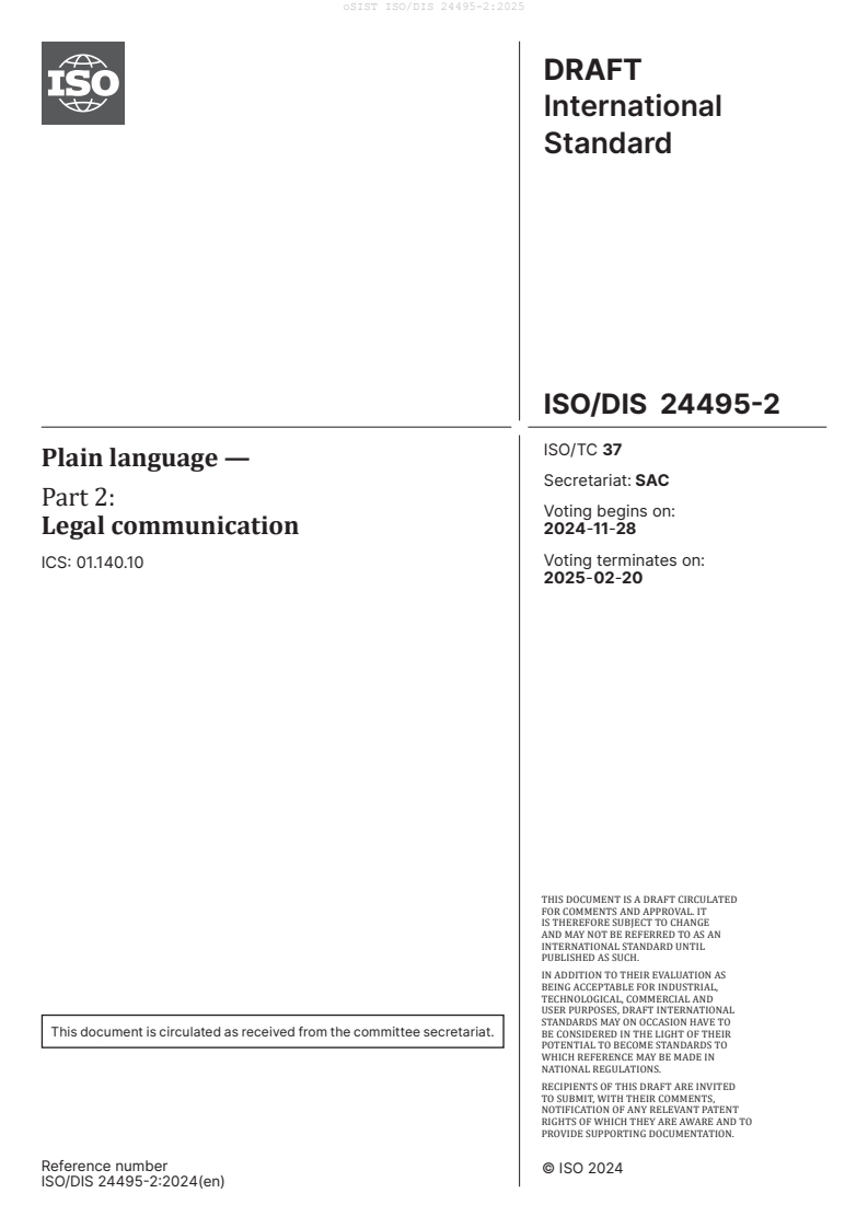 ISO/DIS 24495-2:2025
