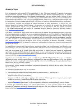 ISO 20236:2024 ISO 20236:2024 - Qualité de l'eau — Dosage du carbone organique total (COT), carbone organique dissous (COD), azote lié total (TNb) et azote lié dissous (DNb) après combustion catalytique oxydante à haute température
Released:11/15/2024 - Page 4 preview