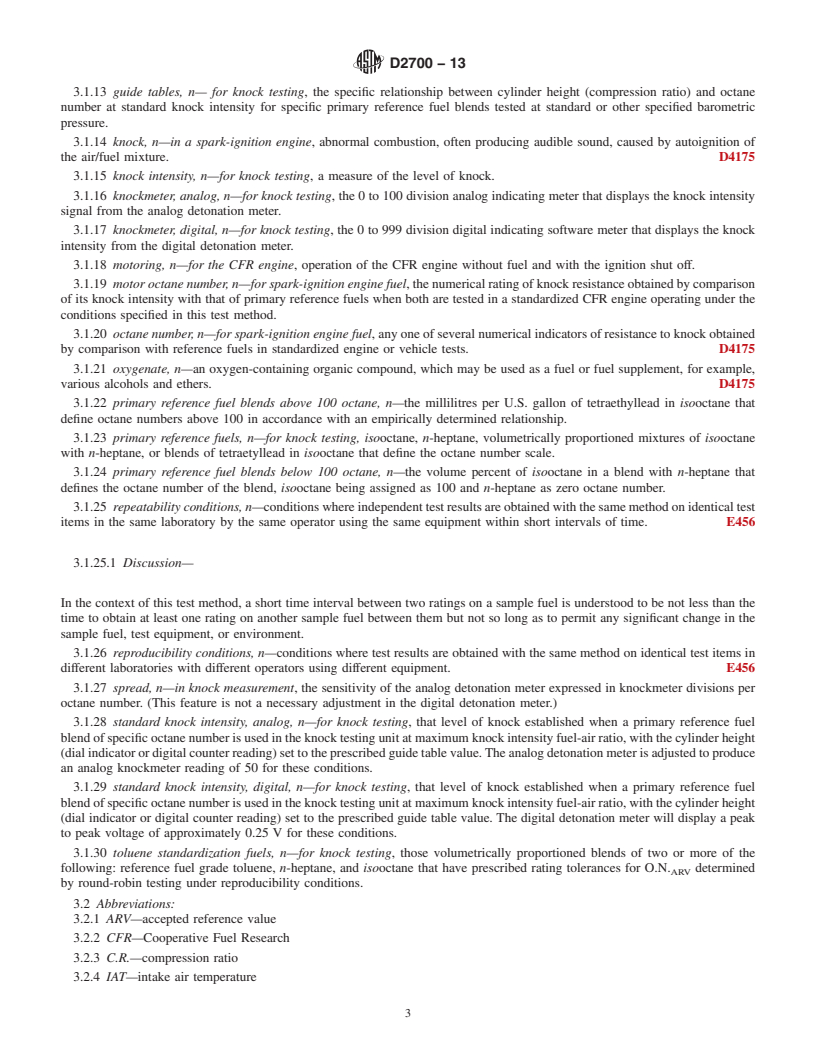 REDLINE ASTM D2700-13 - Standard Test Method for Motor Octane Number of Spark-Ignition Engine Fuel