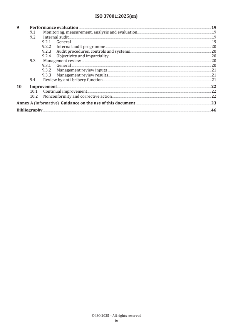SIST ISO 37001:2025 ISO 37001:2025 - Anti-bribery management systems — Requirements with guidance for use
Released:28. 02. 2025 - Page 4 preview
