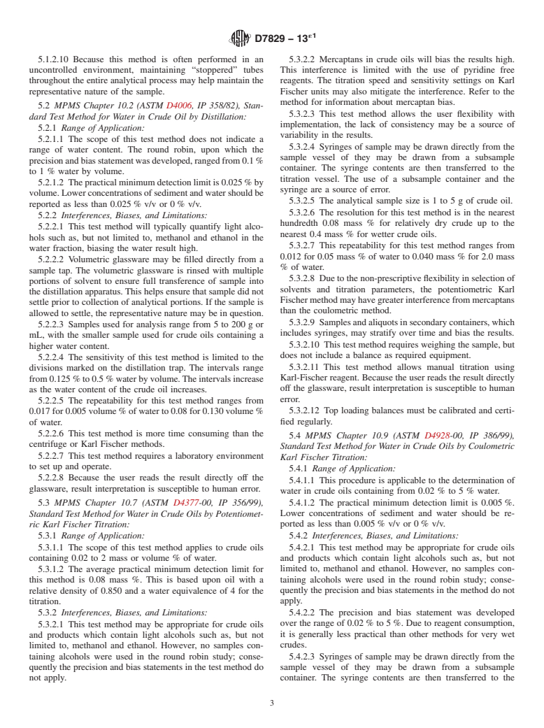 ASTM D7829-13e1 - Standard Guide for Sediment and Water Determination in Crude Oil