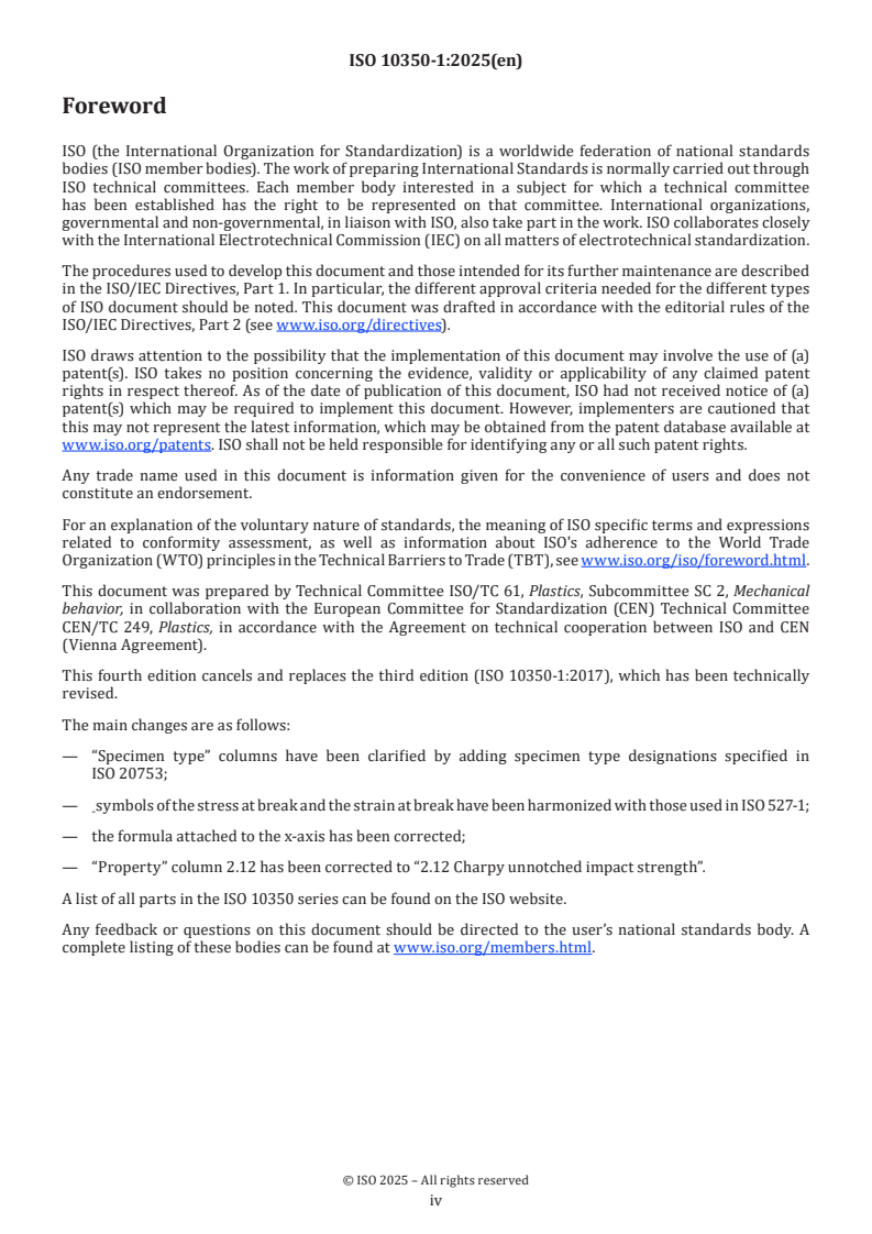 ISO 10350-1:2025 ISO 10350-1:2025 - Plastics — Acquisition and presentation of comparable single-point data — Part 1: Moulding materials
Released:27. 01. 2025 - Page 4 preview