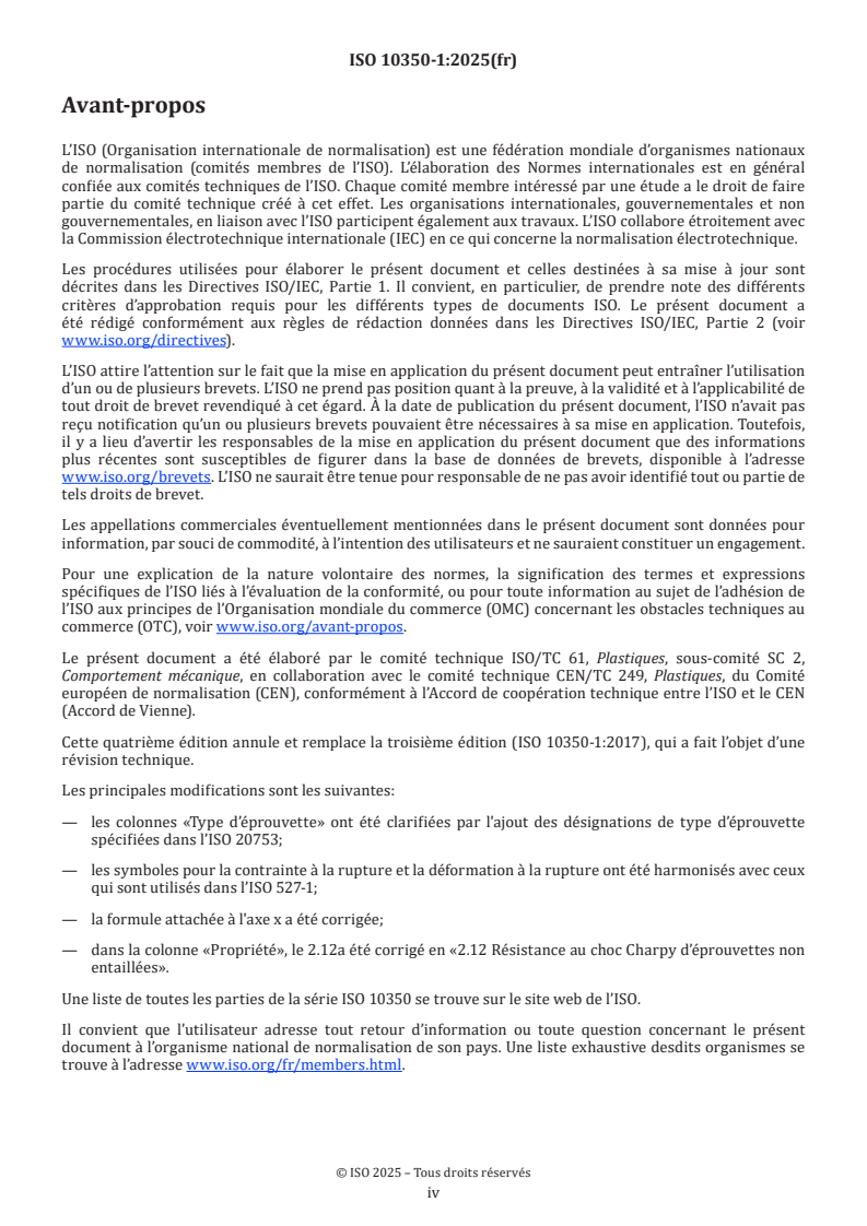 ISO 10350-1:2025 ISO 10350-1:2025 - Plastiques — Acquisition et présentation de caractéristiques intrinsèques comparables — Partie 1: Matériaux pour moulage
Released:10. 02. 2025 - Page 4 preview