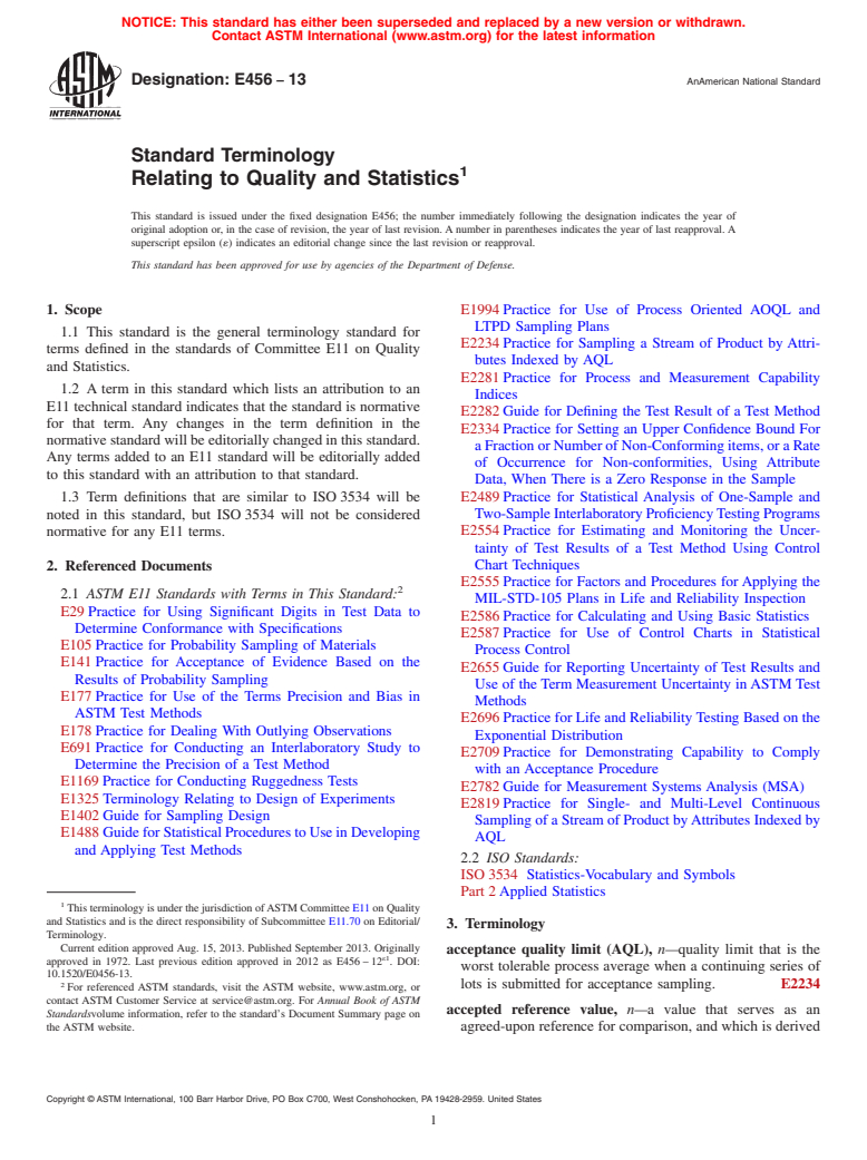 ASTM E456-13 - Standard Terminology  Relating to Quality and Statistics