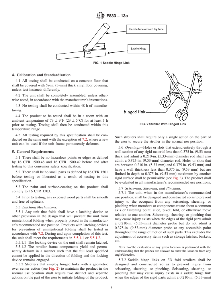 ASTM F833-13a - Standard Consumer Safety Performance Specification for  Carriages and Strollers