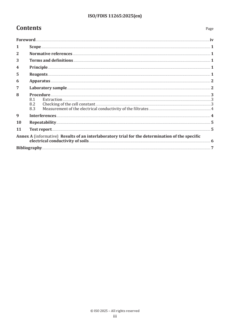 ISO/FDIS 11265 - Environmental solid matrices — Determination of the specific electrical conductivity
Released:13. 05. 2025