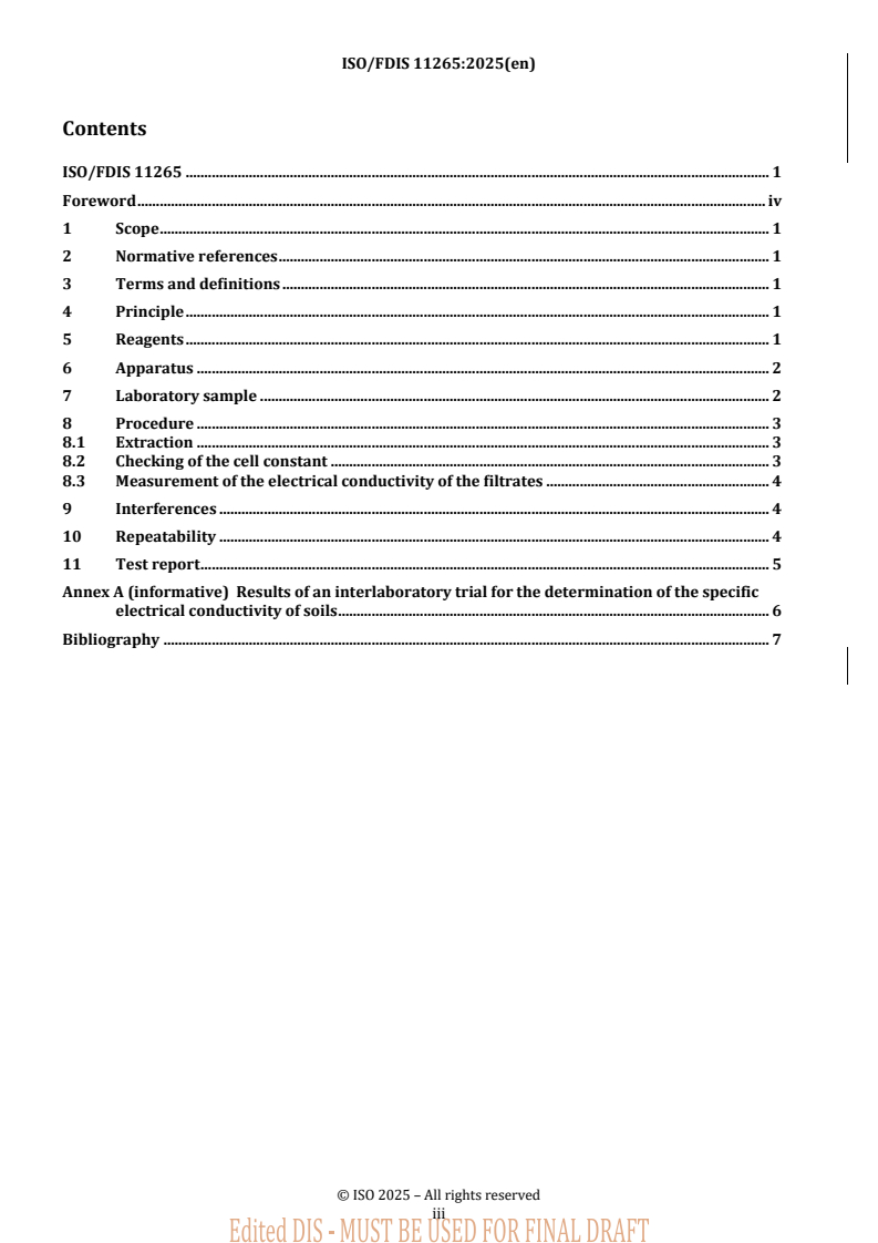 REDLINE ISO/FDIS 11265 - Environmental solid matrices — Determination of the specific electrical conductivity
Released:13. 05. 2025