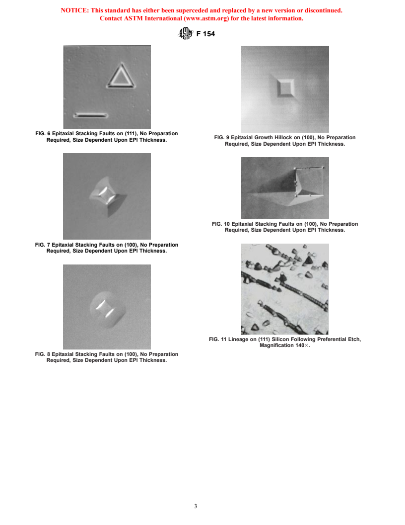 ASTM F154-02 - Standard Guide for Identification of Structures and Contaminants Seen on Specular Silicon Surfaces (Withdrawn 2003)