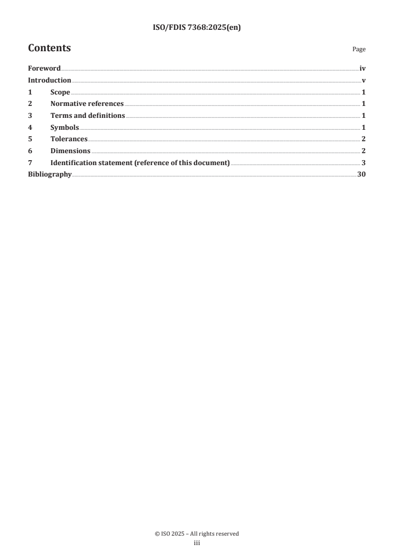 ISO/FDIS 7368 - Hydraulic fluid power — Two-port slip-in cartridge valves — Cavities
Released:25. 03. 2025